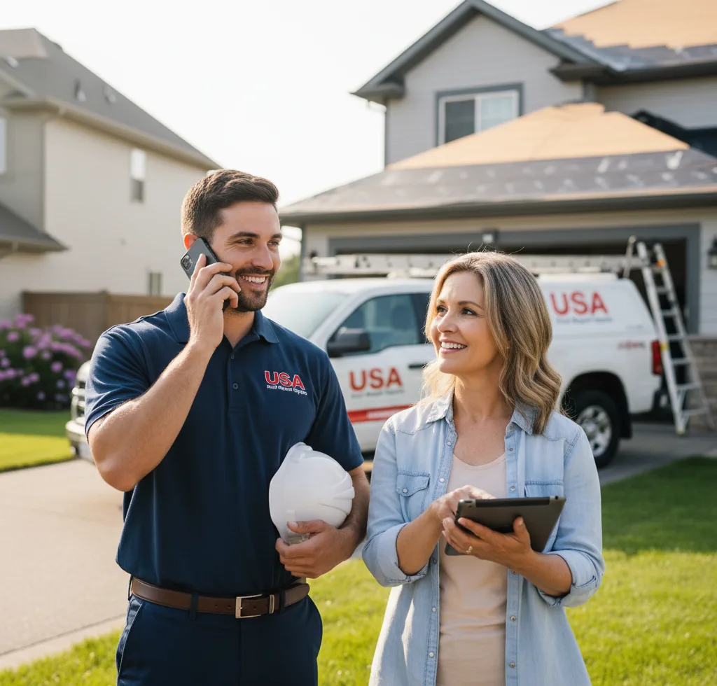 USA Roof Repair Experts customer support in Wellington